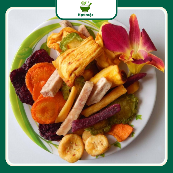 Snack Trái Cây Sấy Thập Cẩm 80g – Giòn Thơm Tự Nhiên – Ăn Vặt Healthy – Không Chiên Dầu – Ít Ngọt - Hình ảnh 4